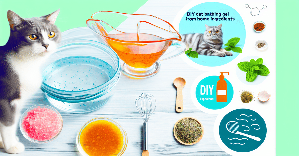 DIY Cat Bathing Gel From Home Ingredients