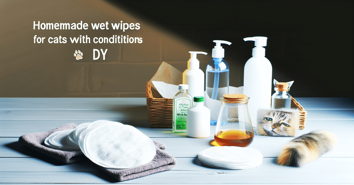 Homemade Wet Wipes for Cats with Skin Conditions DIY